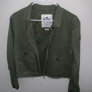 Hollister Olive Cropped Jacket